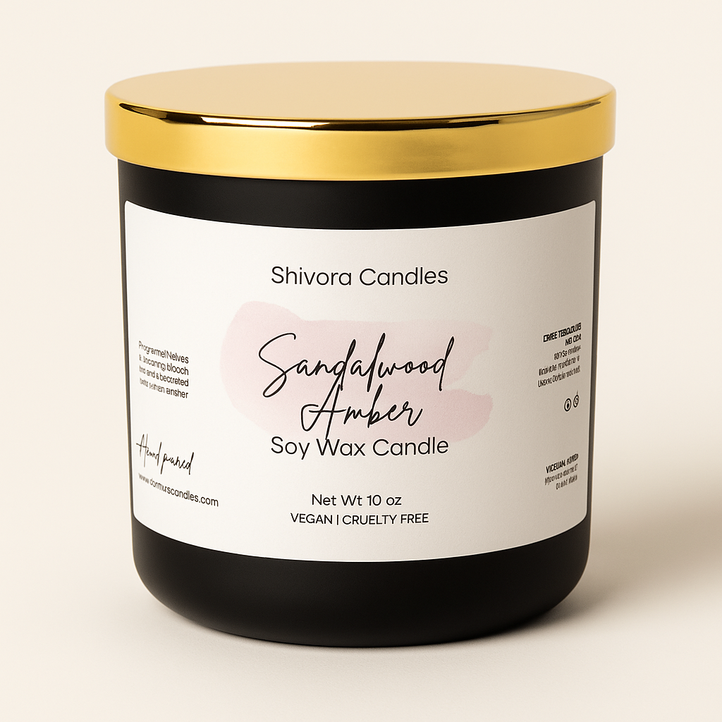 Sandalwood & Amber Candle 10 OZ