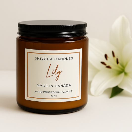 Elegance in Bloom: The Lily Soy Wax Candle by Shivora