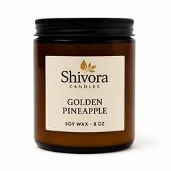 Golden Pineapple Soy Candle 