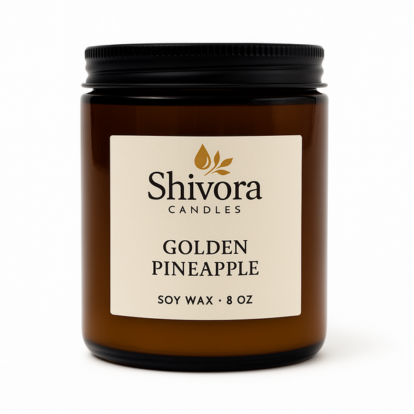 Golden Pineapple Soy Candle 