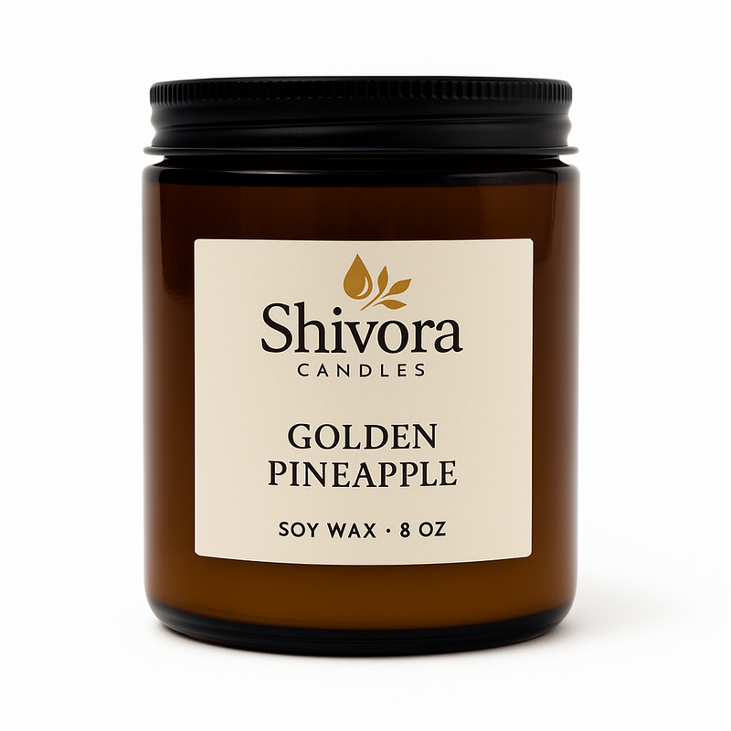 Golden Pineapple Soy Candle 