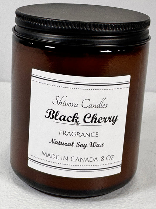 Shivora Candles Black Cherry Fragrance Candle 8 Oz