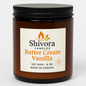 Buttercream & Vanilla Soy Wax Candle – 8 oz | Sweet, Creamy & Dessert-Inspired Scent - Shivora Candles