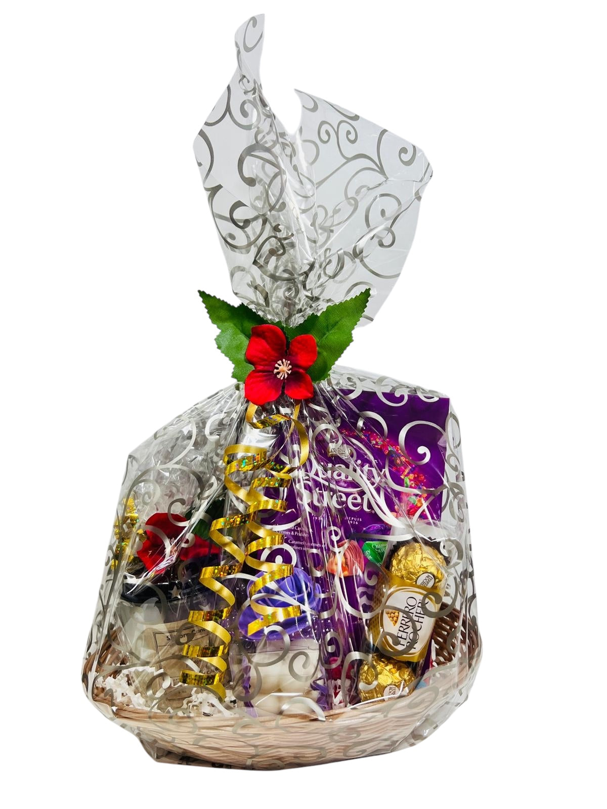 Shivora Candle  gift Basket  with chocolates