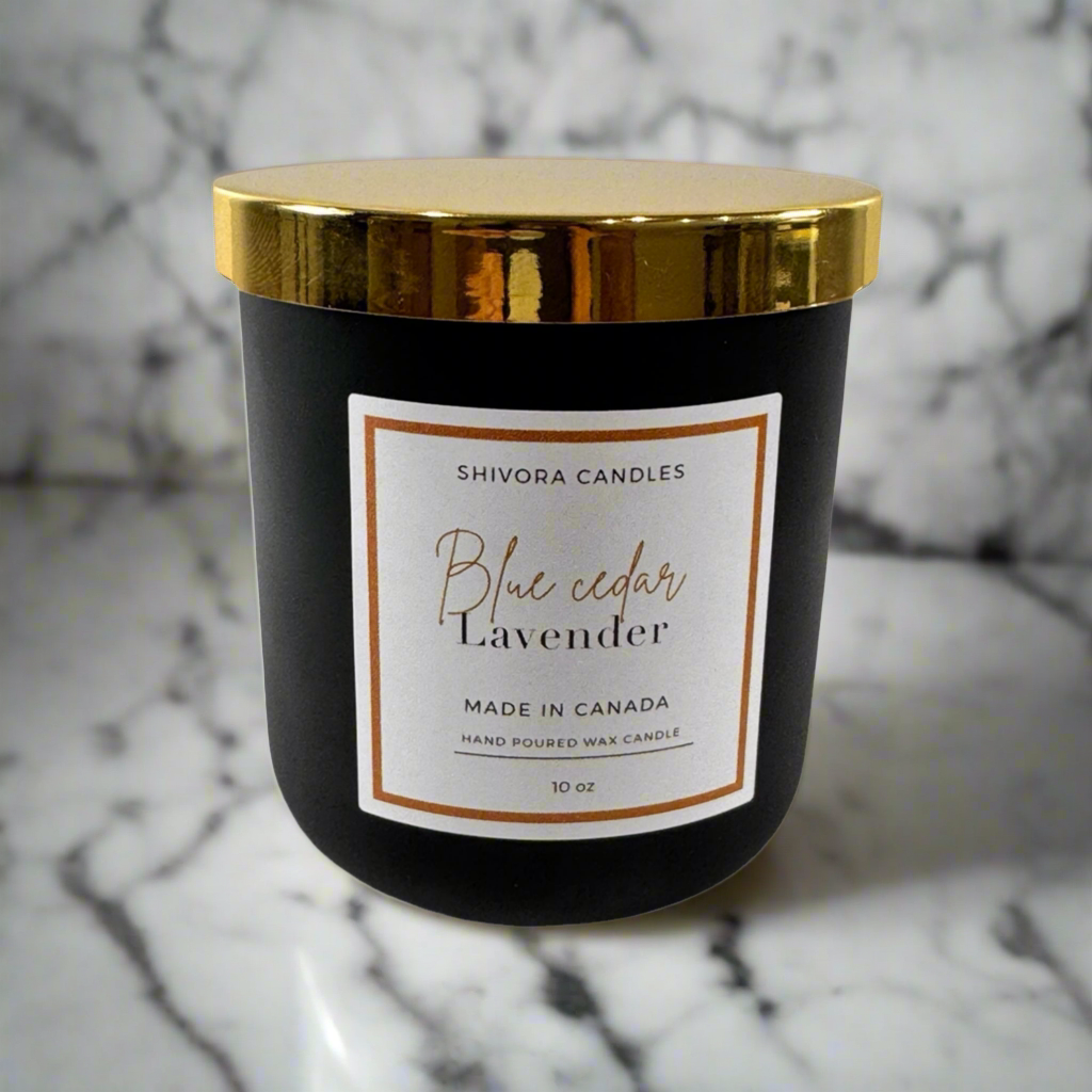  Blue Cedar & Lavender candle