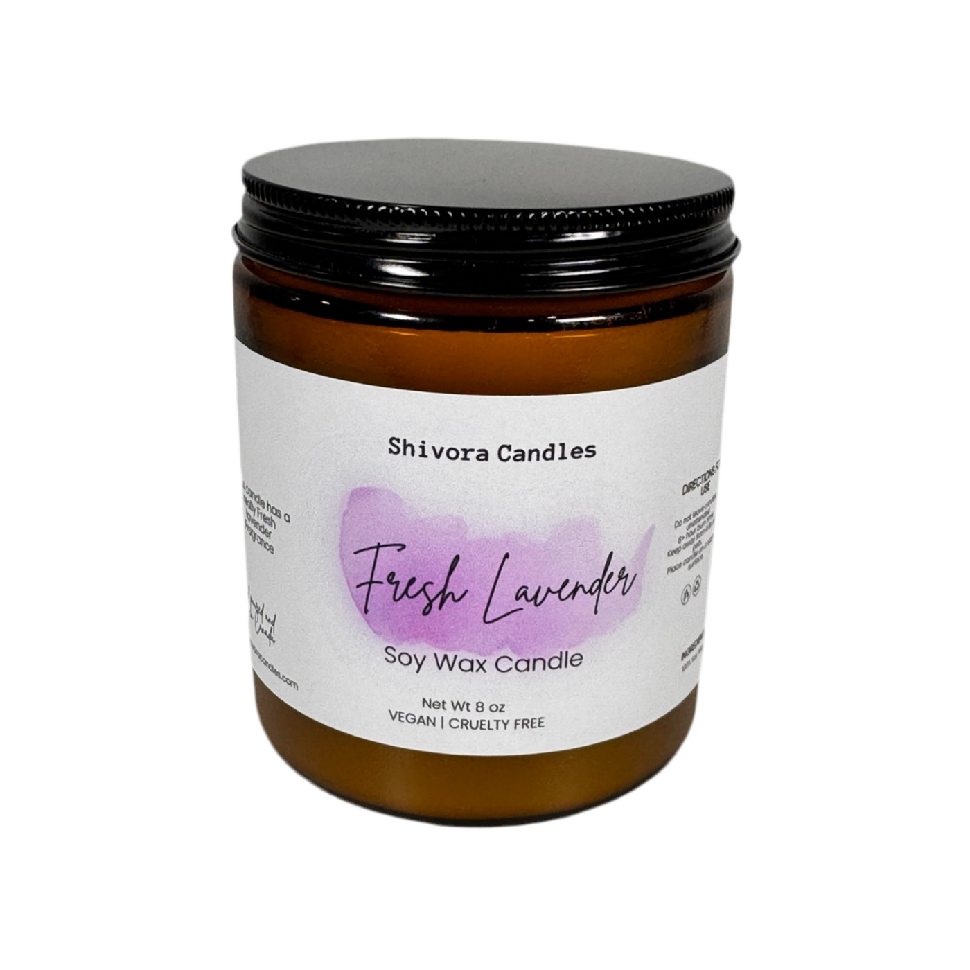 Fresh lavender candle