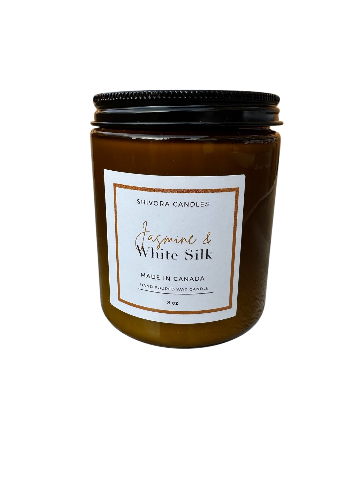 Jasmine & White Silk Candle - Shivora Candles