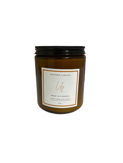 Lily  flowers scented candle 