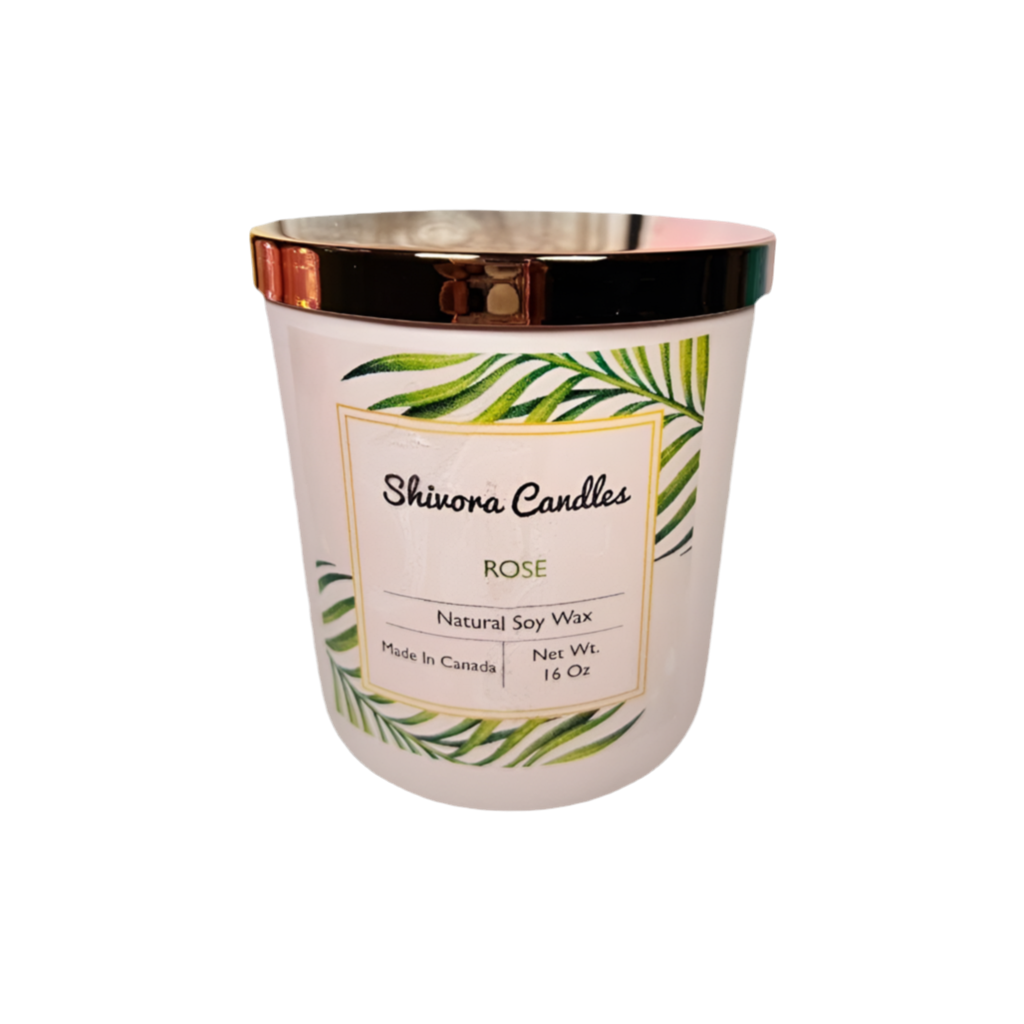 Rose Scented Candle - Shivora Candles