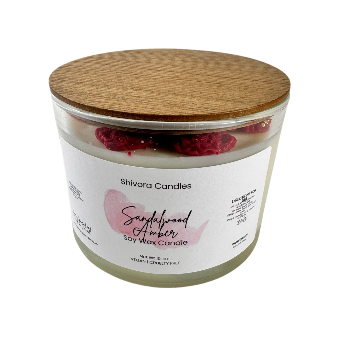 Sandalwood & Amber Candle 15 Oz