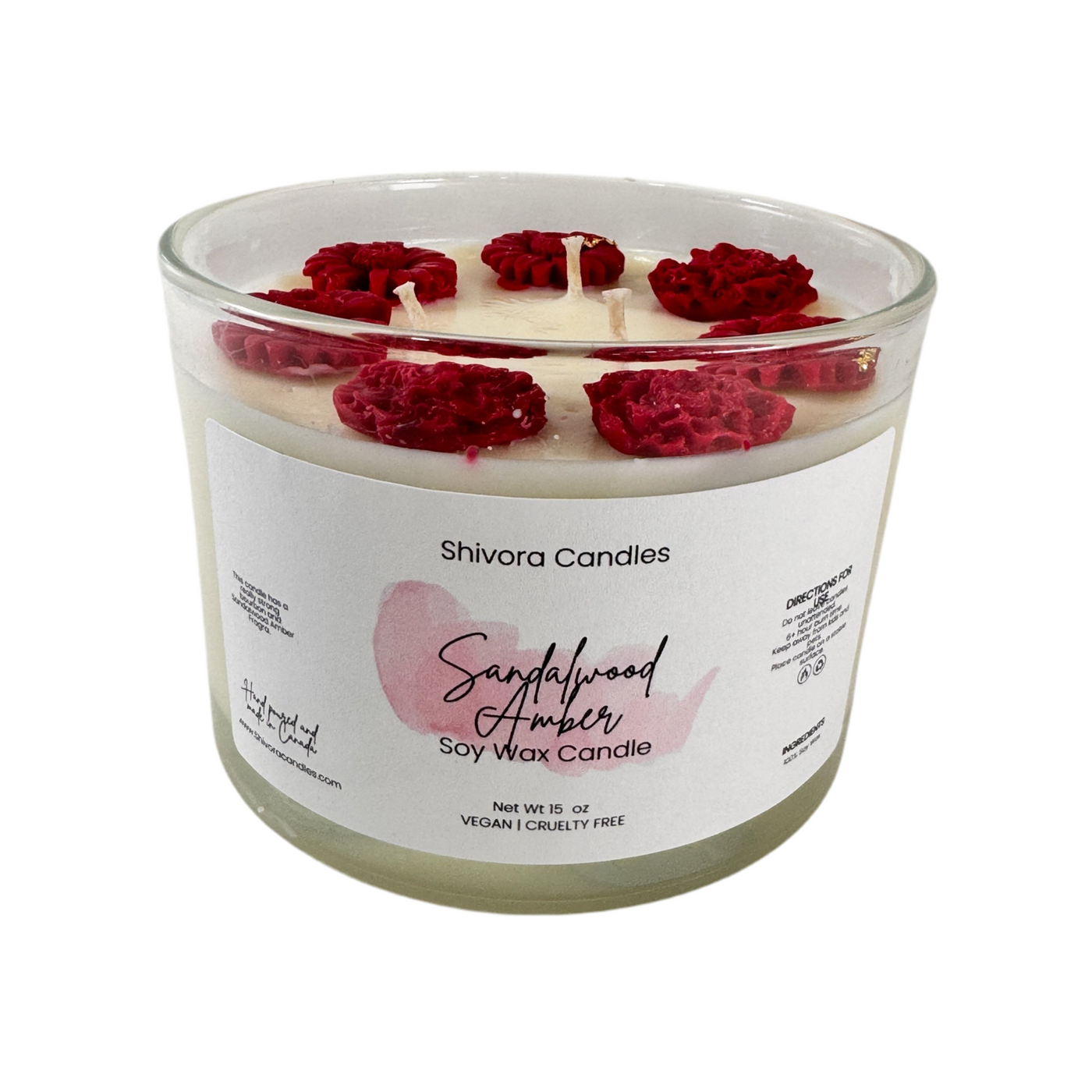 Sandalwood & Amber Candle 15 Oz