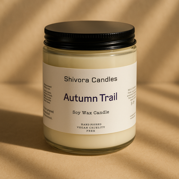 Autumn Trail Soy Wax Candle – 8 oz | Fall Woods & Crisp Air Scent - Shivora Candles