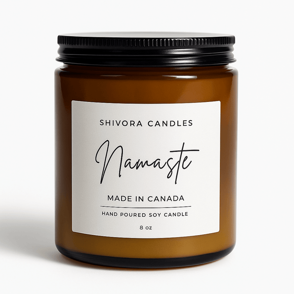Namaste Soy Wax Candle – 8 oz | Grounding & Calming Aromatherapy Scent - Shivora Candles