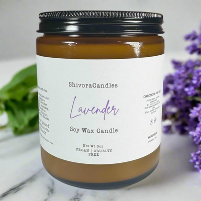 Lavender Scented Candle - Shivora Candles